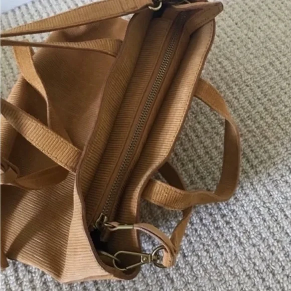 Madewell the transport corduroy suede small crossbody bag purse - Picture 10 of 14